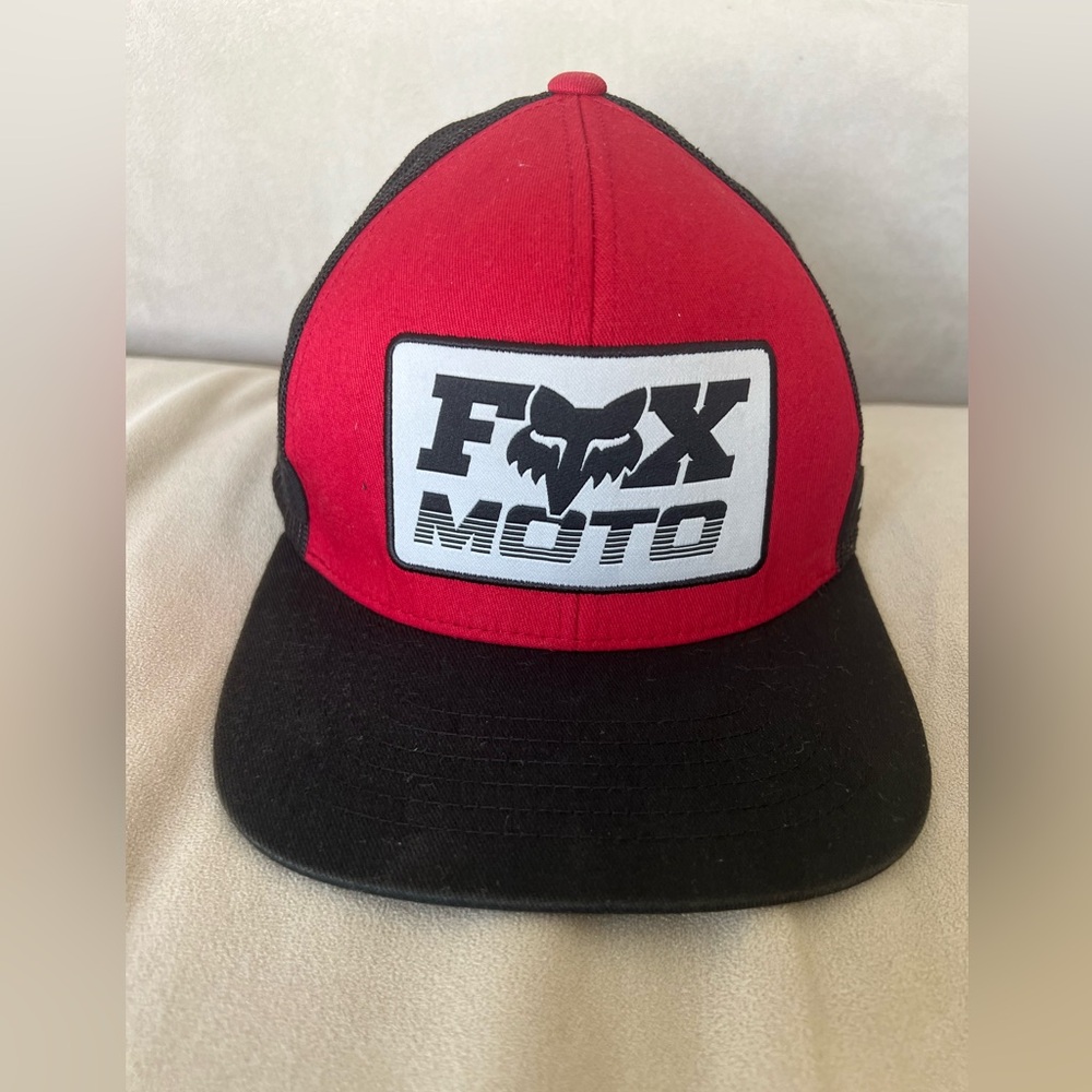 Fox Racing Snapback Trucker Hat Cap Red